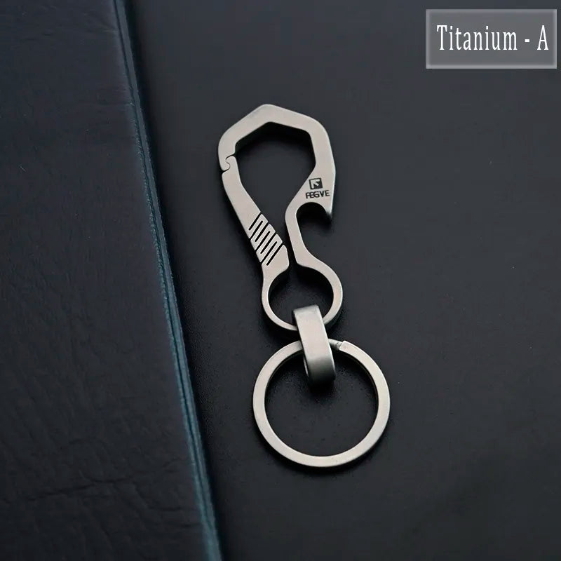 KeySmart Organiseur de clés compact minimaliste de poche - Porte-clés EDC  avec anneau pour porte-clés de voiture - Accessoires pour homme (jusqu'à 8  clés, titane) : : Mode